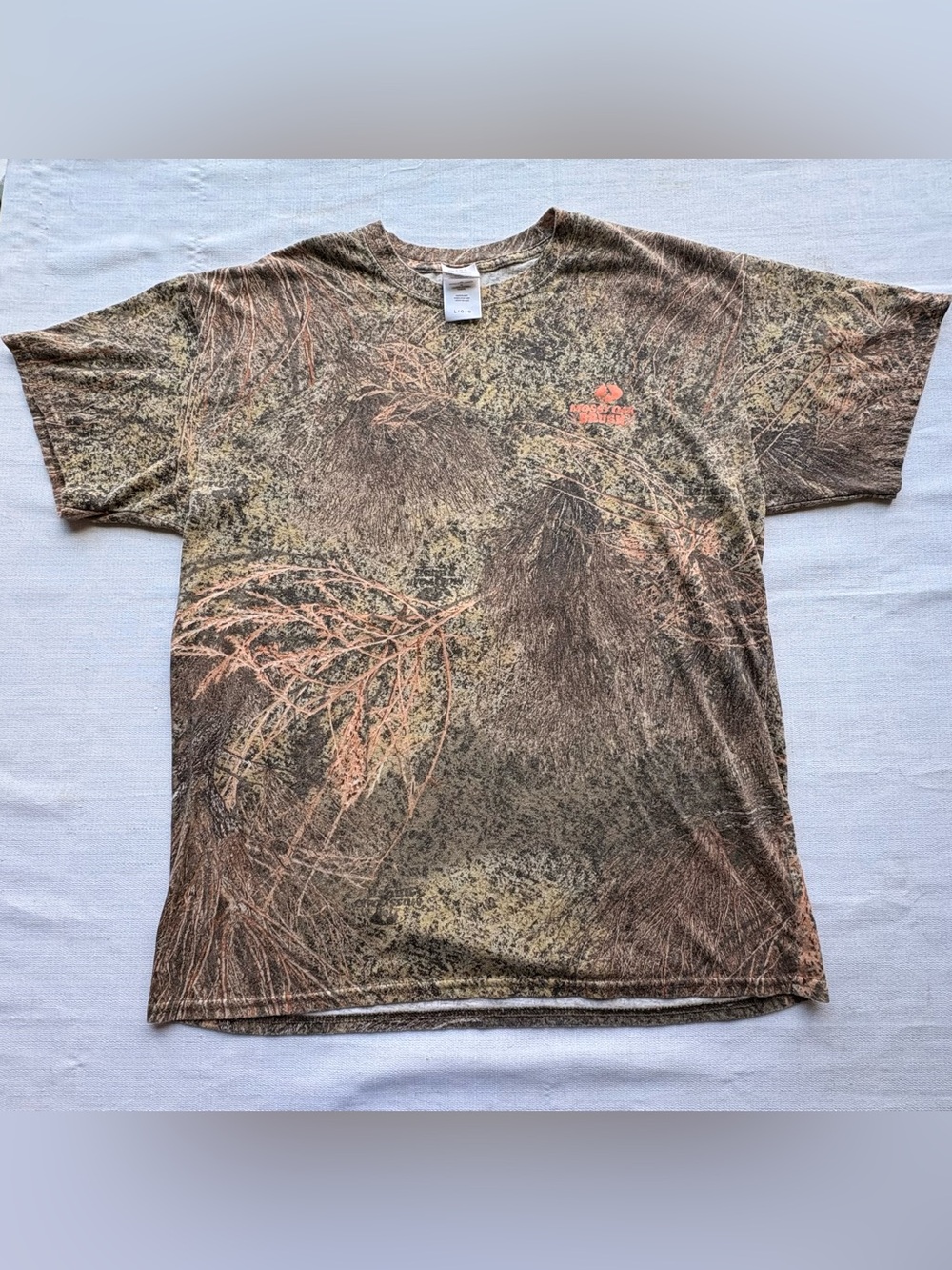 Mossy Oak Brush Shirt Mens Large Multicolor Camo Hunting Graphic Tee Outdoor